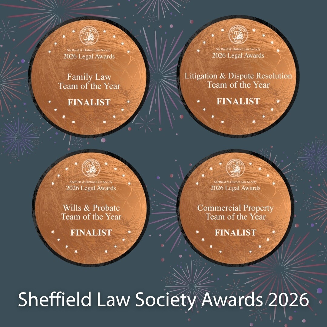 Sills & Betteridge Sheffield Teams shortlisted for four categories in Law Society Awards